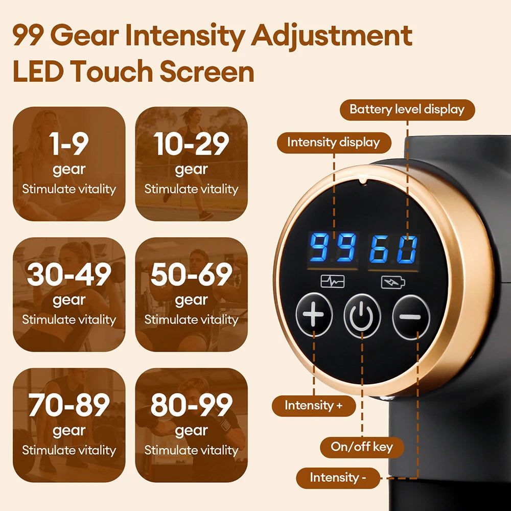 RelaxPoint™ 11-in-1 Pro Massage Gun