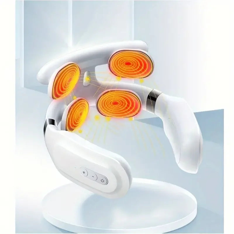 Relax Point™ 4D Electric Neck & Shoulder Massager with Heat – USB Rechargeable Deep Tissue Neck Relief