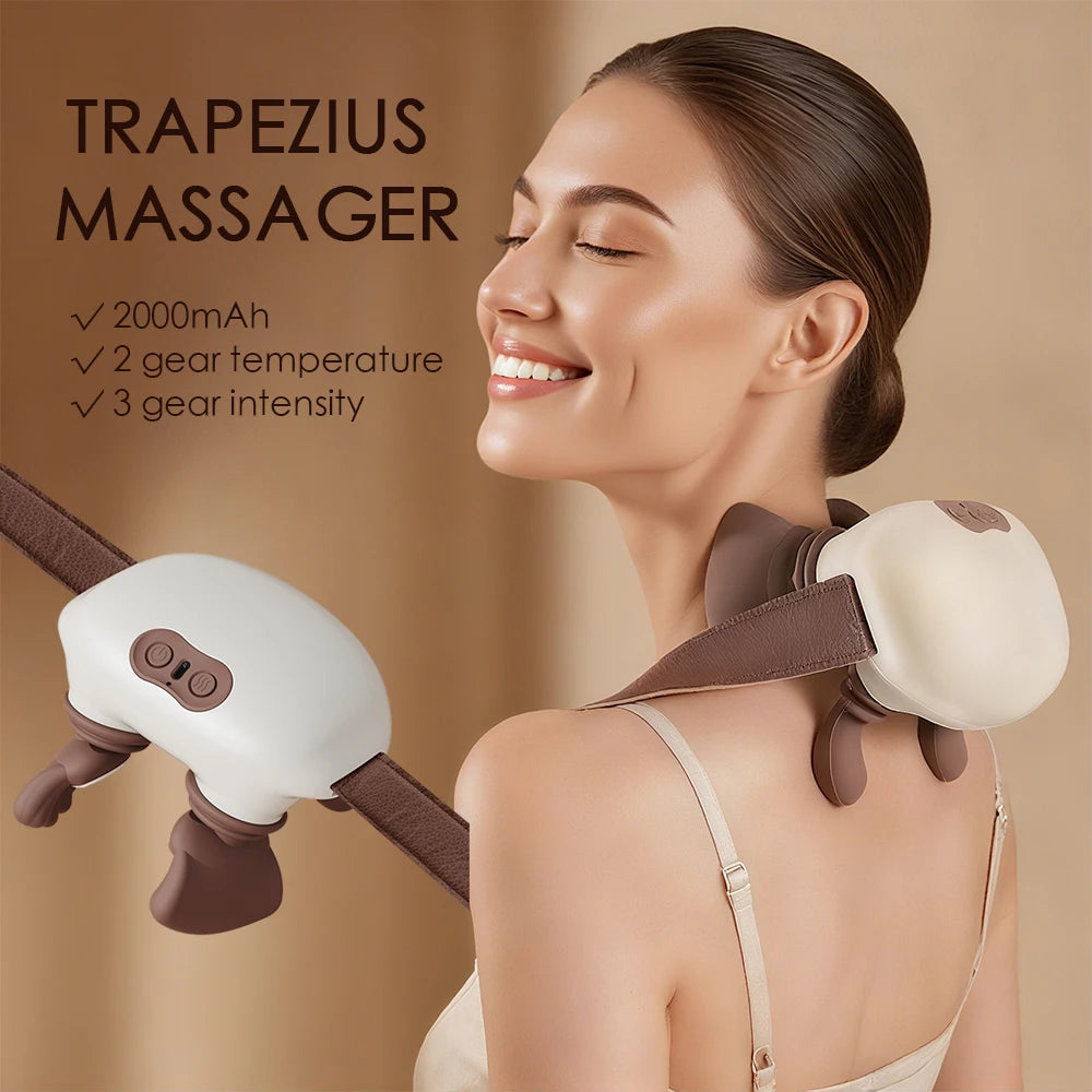 RelaxPoint™ 4D Trapezius Massager – Deep Tissue Neck & Shoulder Relief