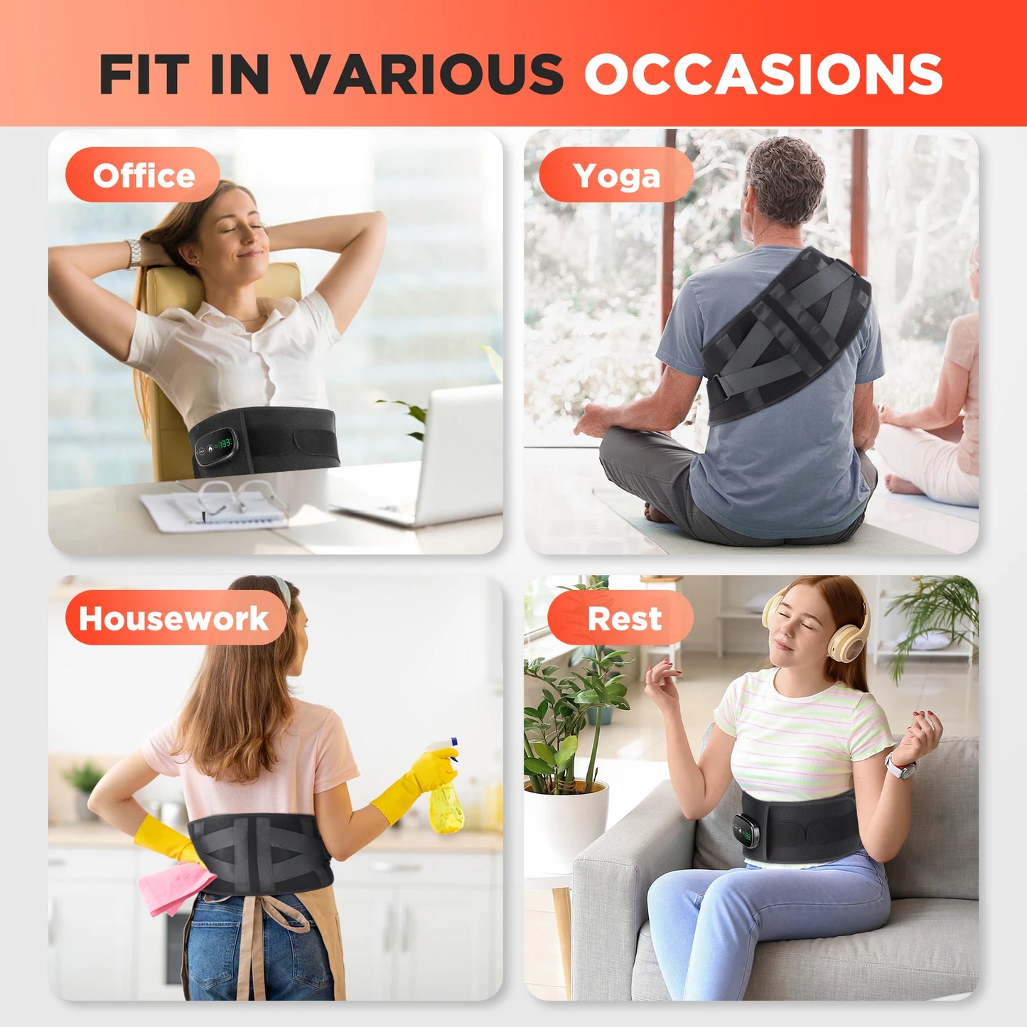 RelaxPoint™ Smart Heating Massage Belt